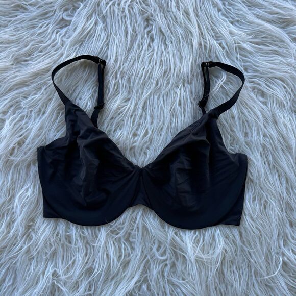 Skims Smoothing Intimates Unlined Full Coverage Bra Onyx Size 34DDD - Picture 1 of 8
